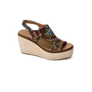 NEW CORKYS FOOTWEAR women's freddie sandal in rust floral